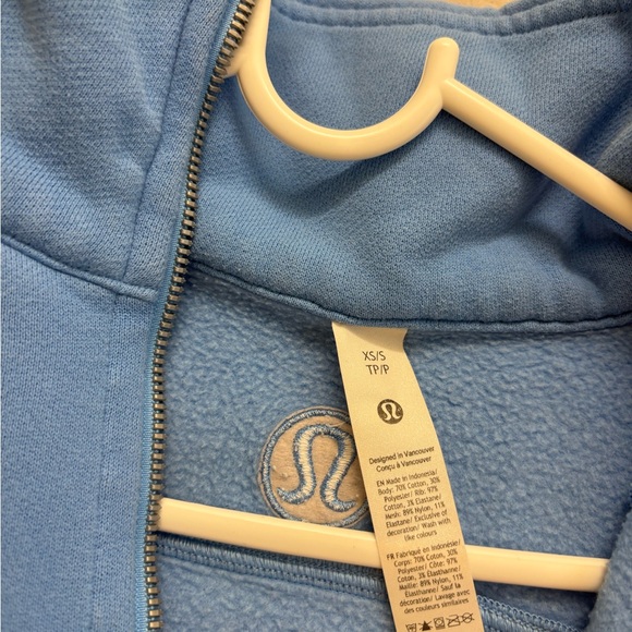 Blue Lululemon Scuba Half-Zip - Picture 3 of 5